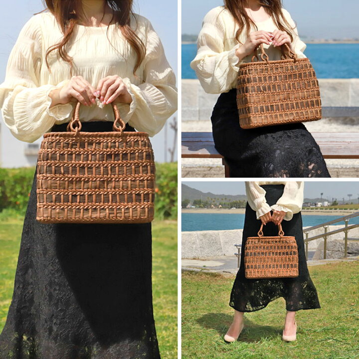 楽天市場】【全品ポイント5倍 25日限定】 山葡萄 かごバッグ 1年保証  