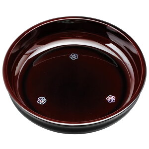 【最大300円クーポン 27日9:59まで】 紀州塗り 8寸 24cm 菓子鉢 溜 貝張 やまと梅 お菓子入れ 和風 和室 日本製