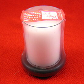 24時間ボーティブキャンドル台付 長時間ローソク 非常時 停電用ローソク 災害用ローソク ろうそく カメヤマローソク円柱ローソク 【20260216】