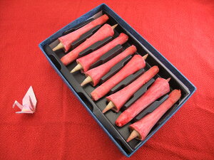 手造り和ろうそく 朱 赤 イカリ 2号 16本入り 和ローソク 和ロウソク 手作り 1箱 赤玉錨本舗 【20251030】