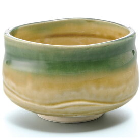 織部 抹茶碗 抹茶椀 手造り 手描き せともの 食器 お茶 緑茶 (20240419)