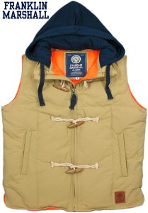 ySALEz30%OFFFRANKLINMARSHALL /tNAh}[V JACKETS NYLON ZIP NO SLEEVE t[htAȃxXg BEIGE(x[W)/JKMR110W13y10P30Nov13z