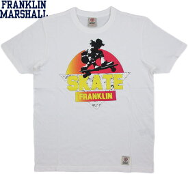 FRANKLIN＆MARSHALL/フランクリンアンドマーシャルT-SHIRT JERSEY ROUND NECK SHORT半袖プリントTシャツ WHITE(ホワイト)/TSMF278ANS17
