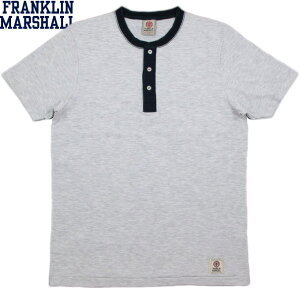FRANKLIN��MARSHALL/�t�����N�����A���h�}�[�V����JERSEY ROUND NECK T-SHIRT�����w�����[�l�b�NT�V���c/�g�����w�����[ LIGHT GREY MELANGE(���C�g�O���[�������W)/SKU #TSMF202AMS17