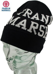 FRANKLIN��MARSHALL/�t�����N�����A���h�}�[�V���� BEANIE �A�N�����j�b�g�L���b�v/�r�[�j�[ BLACK(�u���b�N)/SKU #CPUA906ANW18