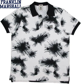 FRANKLIN＆MARSHALL/フランクリンアンドマーシャル POLO JERSEY CLASSIC SHORT 半袖ポロシャツINK ALL OVER(インクオールオーバー)/SKU #POMF406ANS19