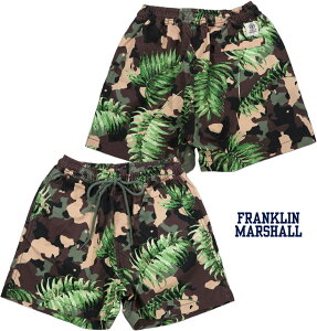 FRANKLIN��MARSHALL/�t�����N�����A���h�}�[�V���� TEXITILE SHORTS �{�^�j�J���� �V���[�c/�X�g���b�` CAMO�V���[�c/�V���[�g�p���c PALM CAMO(�{�^�j�J��CAMO)/SKU #STMF472ANS19