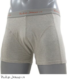 Nudie Jeans co/ヌーディージーンズBOXERSNJ/U 02オーガニックコットン・ニットボクサーGREY MELANGE(グレー)