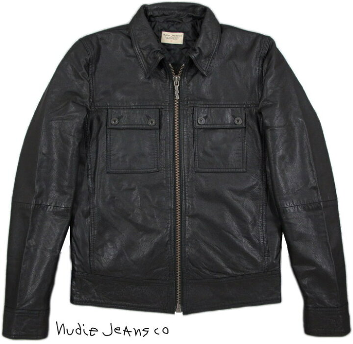 楽天市場】Nudie Jeans co/ヌーディージーンズ“HEATH” LEATHER JACKET 