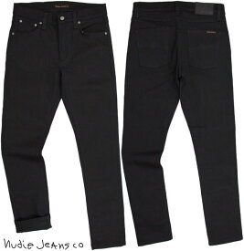 Nudie Jeans co/ヌーディージーンズ LEAN DEAN/リーンディーン DRY EVER BLACK(ドライ エバー ブラック) 12oz. comfort stretch denimストレッチ スキニー・ブラックデニム/ブラックジーンズ