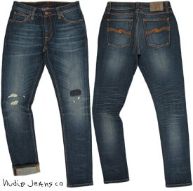 Nudie Jeans co/ヌーディージーンズSKINNY LIN(スキニーリン) 11oz. power stretch denim SAM REPLICA(サムレプリカ)/クラッシュ&リペアジーンズ