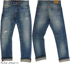 Nudie Jeans co/ヌーディージーンズTHIN FINN/シンフィン AUTHENTIC REPAIR(オーセンティック・リペア) 11オンスコンフォートストレッチデニム/スキニージーンズ/デニムパンツ
