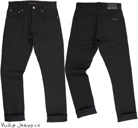 Nudie Jeans co/ヌーディージーンズ GRIM TIM(グリムティム) DRY EVER BLACK(ドライ エバー ブラック) 12oz. comfort stretch denimストレッチ・ブラックデニム/ブラックジーンズ