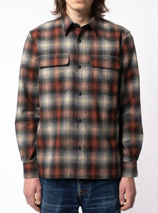 楽天市場】Nudie Jeans/ヌーディージーンズ STEN SHADOW CHECK WOOL 