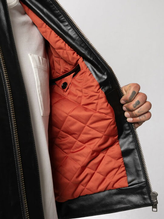 楽天市場】Nudie Jeans/ヌーディージーンズ“EDDY” LEATHER JACKET 
