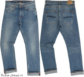 Nudie Jeans/ヌーディージーンズ GRIM TIM(グリムティム) OJAI BLUES(オーハイ ブルース) 12.5oz. comfort stretch denimボタンフライ スリムストレートフィット/ストレッチ・ジーンズ