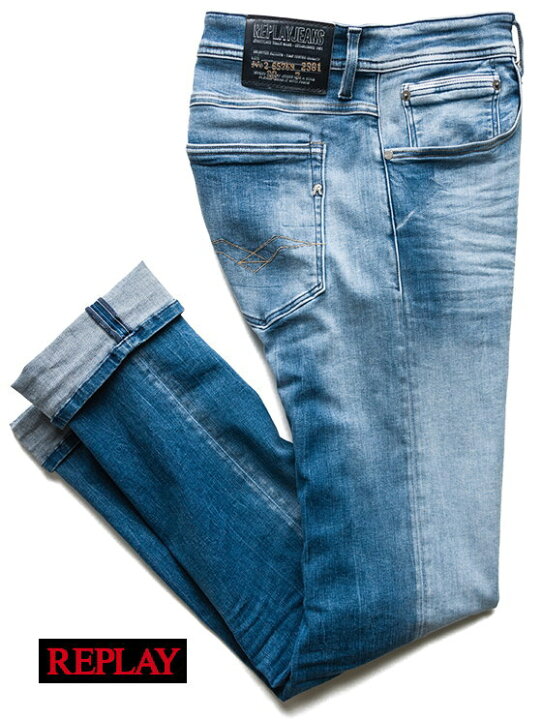 楽天市場】REPLAY/リプレイMA946“RONAS”SLIM FIT JEANS“ロナス”スリム 