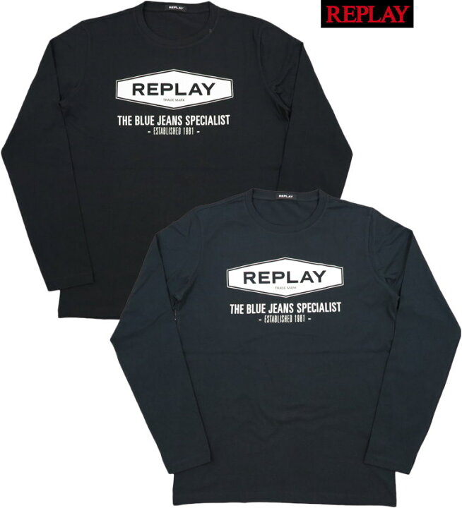 楽天市場】REPLAY/リプレイM3850 THE BLUE JEANS SPECIALIST T-SHIRT 
