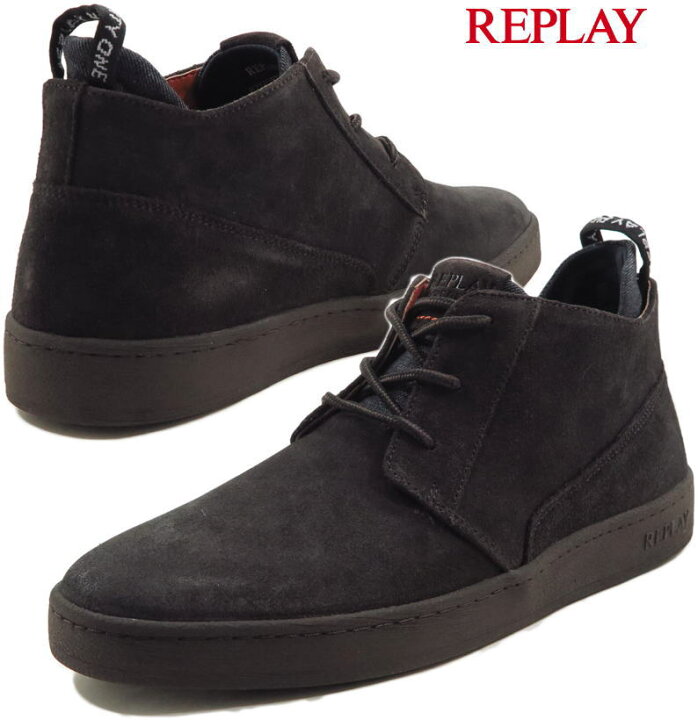 楽天市場】REPLAY/リプレイ RELOAD スエードチャッカブーツ DK BROWN 
