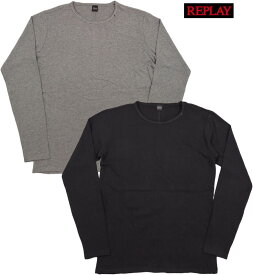 REPLAY/リプレイ M3592 LONG-SLEEVED JERSEY T-SHIRT 長袖カットソー/長袖Tシャツ