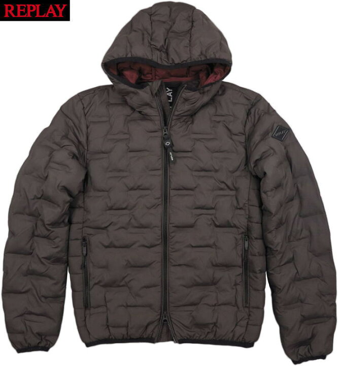 楽天市場】REPLAY/リプレイ M8176A RECYCLED SHORT JACKET WITH HOOD 