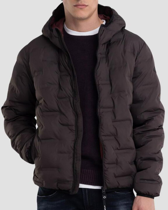 楽天市場】REPLAY/リプレイ M8176A RECYCLED SHORT JACKET WITH HOOD 