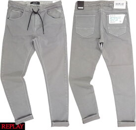 REPLAY/リプレイ M1077 JEANS JOGGER FIT MILANO 573 BIO ジョガーフィットジーンズ/ジョガーパンツ WARM GREY(ウォームグレー)