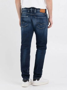 REPLAY/���v���CM914Q AGED ECO 1 YEAR SLIM FIT ANBASS JEANS�X�����t�B�b�g�E�X�g���b�`�f�j��/�W�[���Y�g�A���o�X�h12oz DEEP BLUE POWER STRETCH DENIM DARK BLUE(�_�[�N�u���[)