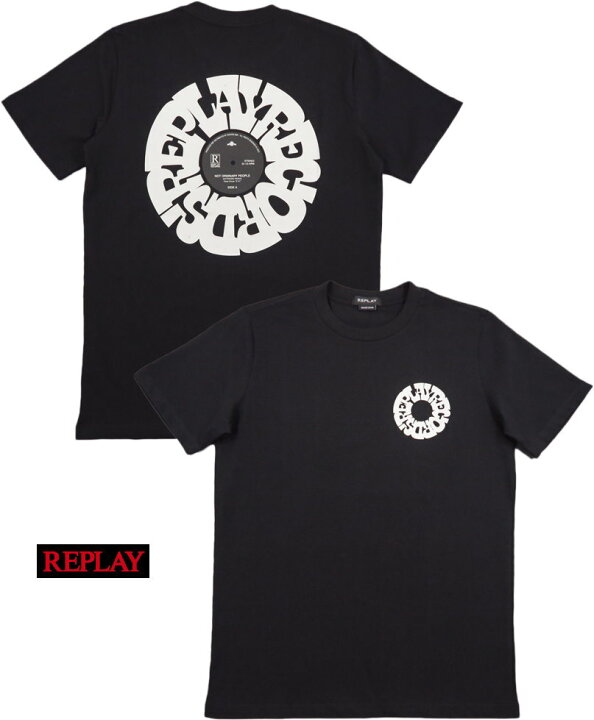 楽天市場】REPLAY/リプレイ M6550 ORGANIC COTTON T-SHIRT WITH PRINT 