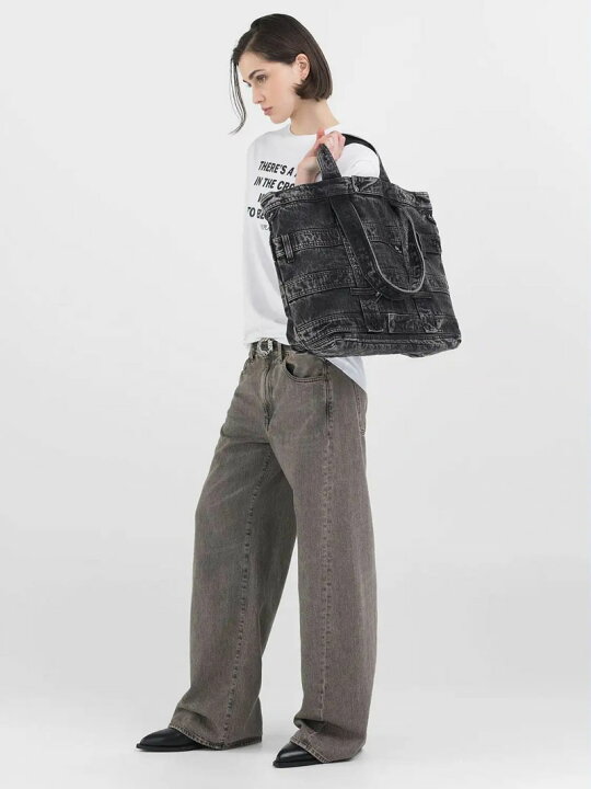楽天市場】REPLAY/リプレイ FW3700 WASHED DENIM-EFFECT SHOPPER 