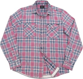 REPLAY/リプレイ M4067A REGULAR FIT SHIRT WITH CHECKED PATTERN コットンツイル チェックシャツ PINK/BLUE(ピンク×ブルー)