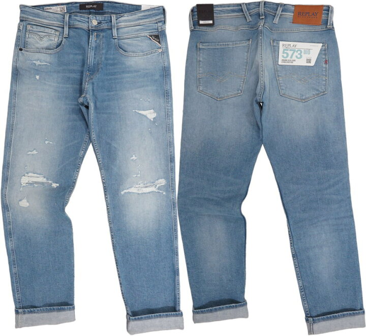 楽天市場】REPLAY/リプレイ M914Y SLIM FIT ANBASS JEANSスリム 