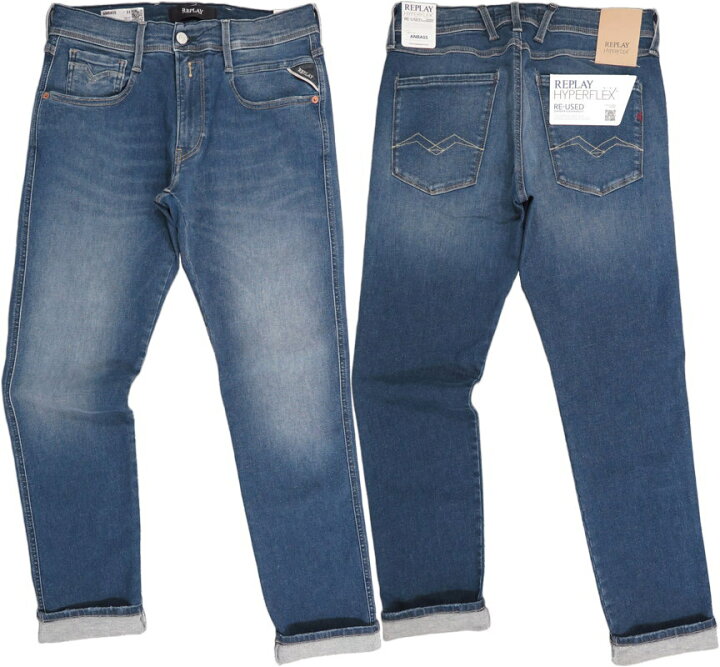楽天市場】REPLAY/リプレイM914Y SLIM FIT ANBASS JEANS HYPERFLEX RE 