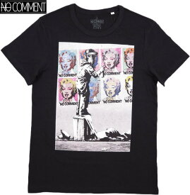 NO COMMENT PARIS/ノーコメントパリ LTN278-1 POPART PAINTER 半袖プリントTシャツ/カットソー BLACK(ブラック)