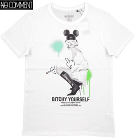 NO COMMENT PARIS/ノーコメントパリ LTN269-1 BOOTS MARILYN 半袖プリントTシャツ/カットソー WHITE(ホワイト)