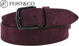 POST＆CO/ポストアンドコー Leather Belt/レザーベルト Art:8021 VIOLET(バイオレット)