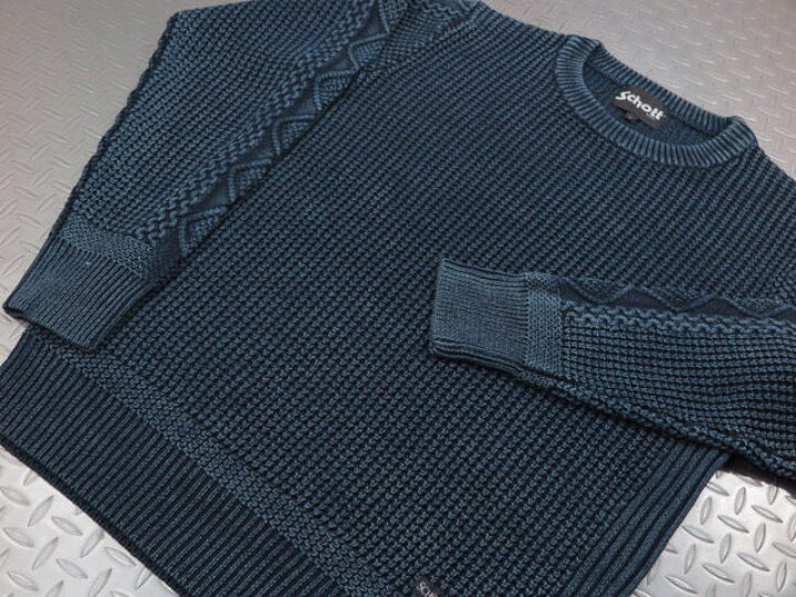 楽天市場】Schott/ショット #3125036 DULL COLOR CABLE KNIT SWEATER 