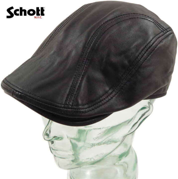 楽天市場】Schott/ショット#3129153 LEATHER HUNTING CAP レザー 