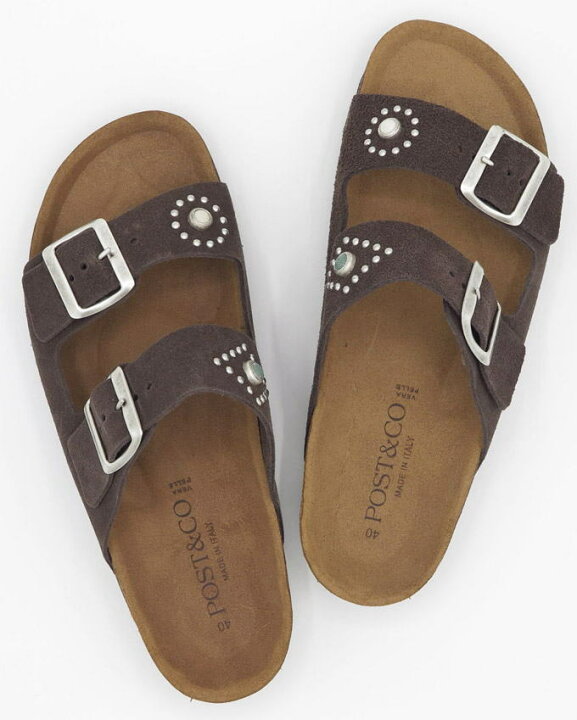 楽天市場】POST＆CO/ポストアンドコー Leather Sandal/スタッズ入り  