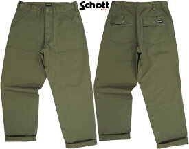 Schott/ショット #7823910004 CLASSIC BAKER PANTS クラッシクベイカ－パンツ/ワークパンツ OLIVE(オリーブ)