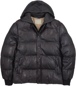 AT.P.CO./�A�e�B�s�R A273P71 2WAY PADDED LEATHER JACKET ���ȓ��� �������U�[�W���P�b�g D.NAVY(�_�[�N�l�C�r�[)