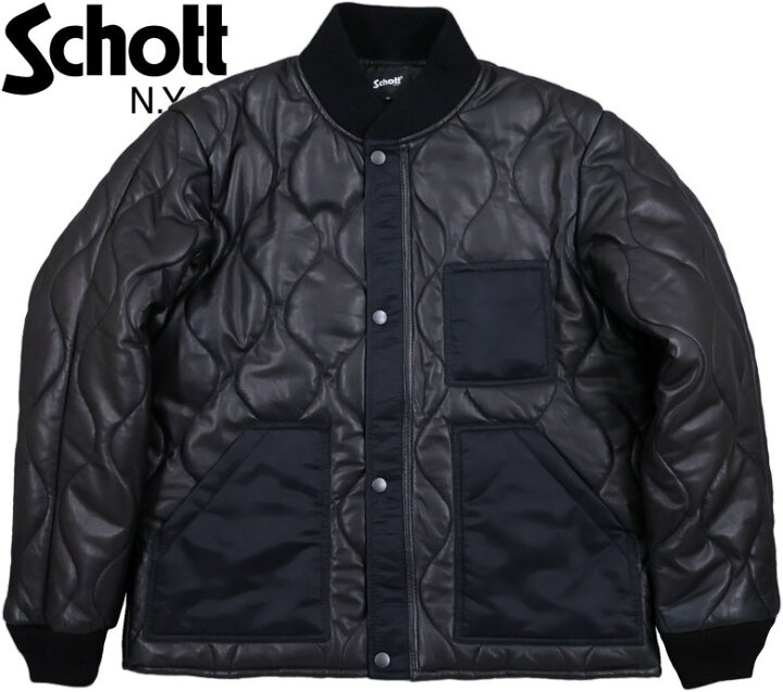 楽天市場】Schott/ショット QUILTED LINNER SHORT LEATHER シープ 