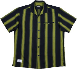 Schott/Vbg STRIPE SHARK COLLAR SHIRT XgCv V[NJ[Vc/XgCvI[vJ[Vc BLACK(ubN)