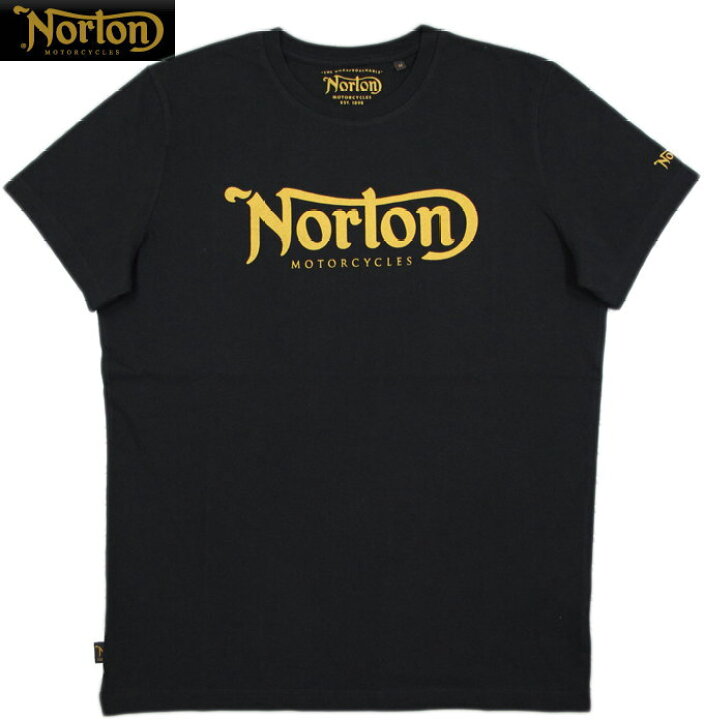 楽天市場 Norton ノートン Nm S S T Shirt Surtees 半袖ロゴプリントｔシャツ Black ブラック ストリートファッションmiyoshiya