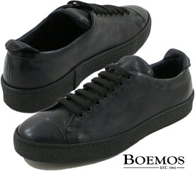 BOEMOS/ボエモス 17-4648X BUFALO LAVATO レザースニーカー NAVY(ネイビー)