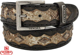 SENDRA (センドラ) Studded Belt MODELO:1065 スタッズ ベルト DENVER TIERRA PYT.IMIT.INDIDO KAKI(ブラウン)