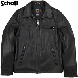 Schott/ショット#103US 103US TRUCKER LEATHER JACKET 米国製トラッカーレザージャケット/襟付きライダースジャケット/スポーツジャケット BLACK(ブラック)/Lot No. 7209