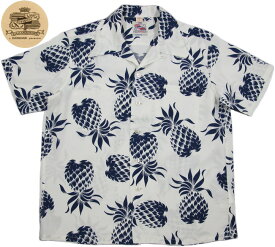 DUKE KAHANAMOKU/デューク・カハナモク S/S RAYON HAWAIIAN SHIRT“DUKE’S PINEAPPLE” デュークス・パイナップルアロハシャツ/半袖レーヨンハワイアンシャツ 105)OFF WHITE(オフホワイト)/Lot No. DK36201