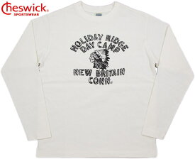 CHESWICK/チェスウィック HEAVY OZ. JERSEY L/S T-SHIRT“HOLIDAY RIDGE DAY CAMP”ヘビーオンス、プリント入り長袖Tシャツ/カットソー WHITE(ホワイト)/CH67398