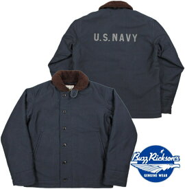 BUZZ RICKSON'S/バズリクソンズ Jacket, Deck, Zip Type N-1 NAVY“NAVY DEPARTMENT”DEMOTEX-ED N-1デッキジャケット/N-1デモテックス実名ラベルバージョン 01)NAVY(ネイビー)/Lot No. BR12267